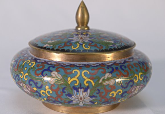 Cloisonne Enamel Candy Dish, 1960s-NEN-2017583