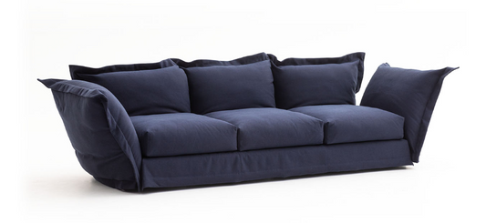 CLOUDSCAPE - Fabric sofa with removable cover - navy