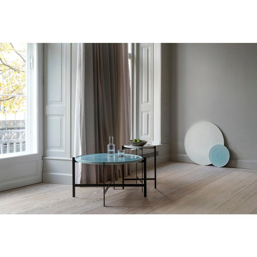 Cloudy Grey Porcelain Small Deck Table by OxDenmarq