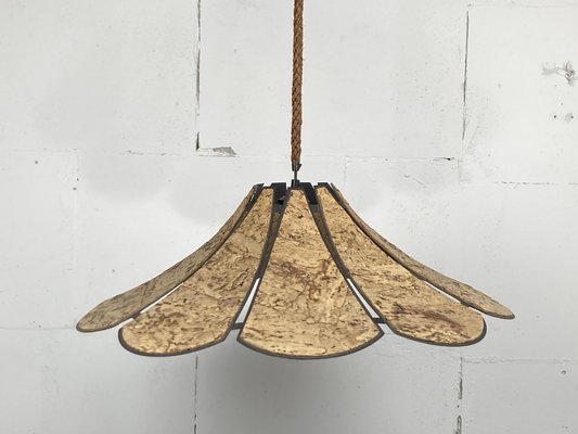 Clover Cork Hanging Pendant Lamp by Ingo Maurer, Germany, 1970s-BHG-1813842