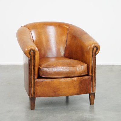 Club Chair in Sheep Leather-HPP-2033011