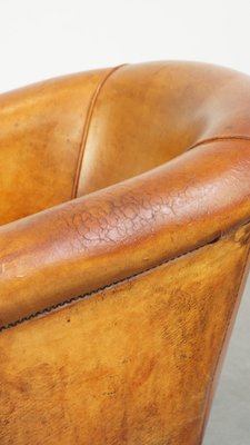 Club Chair in Sheep Leather-HPP-2033011