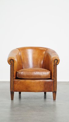 Club Chair in Sheep Leather-HPP-2033011