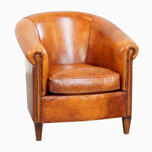 Club Chair in Sheep Leather-HPP-2033011