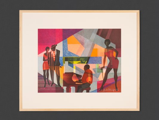 Club Night, Screen Print on Thick Paper, Framed-GPP-1066627