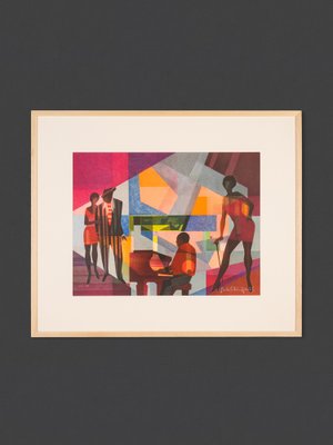 Club Night, Screen Print on Thick Paper, Framed-GPP-1066627