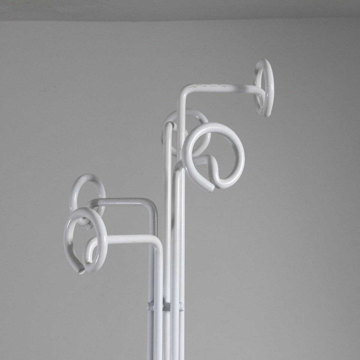 Coat Hanger in White Lacquered Metal, 1970s