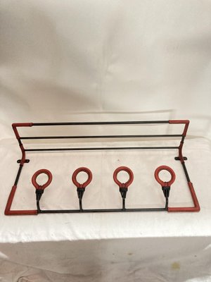 Coat Rack in Leather by Jacques Adnet, 1950s-VRR-1786760