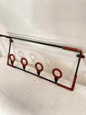 Coat Rack in Leather by Jacques Adnet, 1950s-VRR-1786760