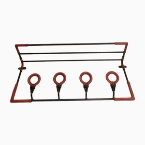 Coat Rack in Leather by Jacques Adnet, 1950s-VRR-1786760