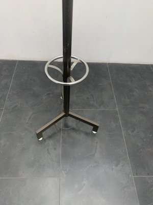 Coat Rack in Steel and Anthracite Lacquer, 1970s-IJR-1000050