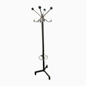 Coat Rack in Steel and Anthracite Lacquer, 1970s-IJR-1000050