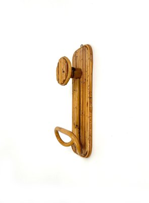 Coat Rack Stands in Bamboo and Rattan, Italy, 1970s, Set of 3-LYQ-1419253