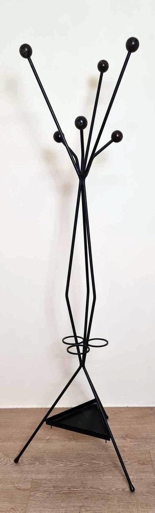 Coat Rack with Wooden Balls by Roger Féraud