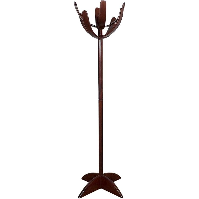 Coat Stand in White Lacquered Wood, 1970s