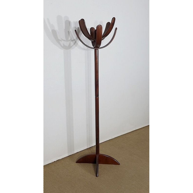 Coat Stand in White Lacquered Wood, 1970s