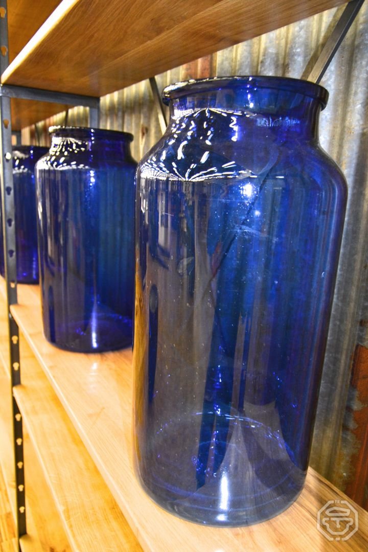 Cobalt Blue Glass Vase, 1980s