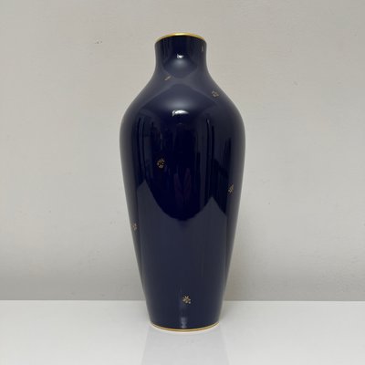 Cobalt Blue Porcelain Vase from Nationale De Sevres, France, 1960-XOM-2025977