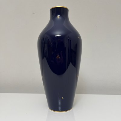 Cobalt Blue Porcelain Vase from Nationale De Sevres, France, 1960-XOM-2025977