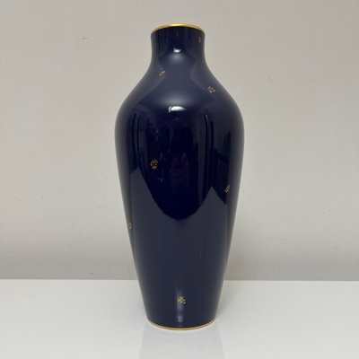 Cobalt Blue Porcelain Vase from Nationale De Sevres, France, 1960-XOM-2025977