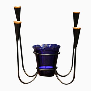 Cobalt Candlestick by Jens Harald Quistgaard, Denmark-KDW-1187435