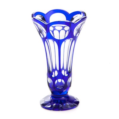 Cobalt-Colored Crystal Vase-FSD-1107262