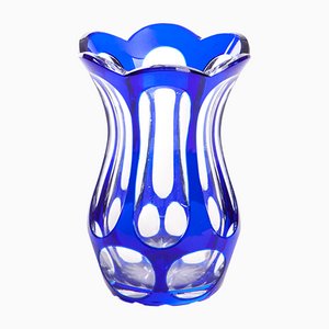 Cobalt-Colored Crystal Vase-FSD-1107264