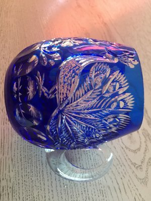 Cobalt Glass Beer Mug by A. Jabłoński, 1980s-WQQ-985435