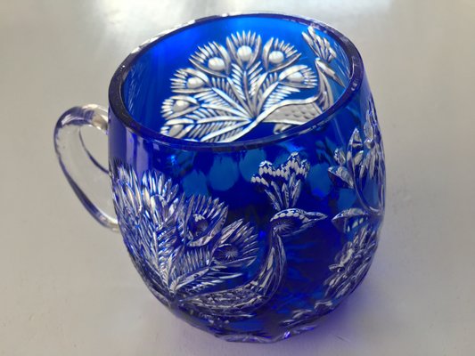 Cobalt Glass Beer Mug by A. Jabłoński, 1980s-WQQ-985435