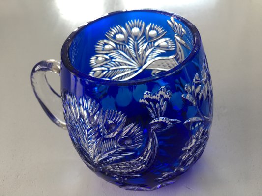 Cobalt Glass Beer Mug by A. Jabłoński, 1980s-WQQ-985435