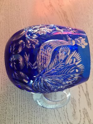 Cobalt Glass Beer Mug by A. Jabłoński, 1980s-WQQ-985435