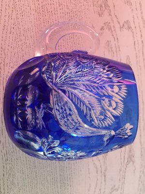 Cobalt Glass Beer Mug by A. Jabłoński, 1980s-WQQ-985435