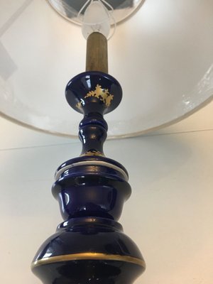 Cobalt Porcelain Table Lamp, 1980s-WQQ-776116