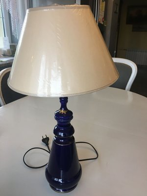 Cobalt Porcelain Table Lamp, 1980s-WQQ-776116