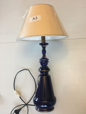 Cobalt Porcelain Table Lamp, 1980s-WQQ-776116