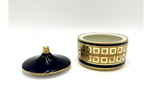 Cobalt Sugar Bowl and Caske from Royal Porzellan Bavaria Km, 1960s-BXB-1311195