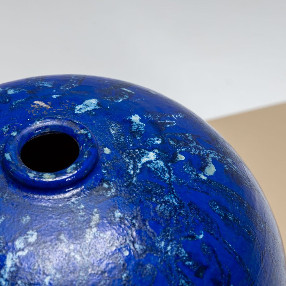 Cobalt Vase by Jackie Crapanzano Arte, Italy, 21st Century