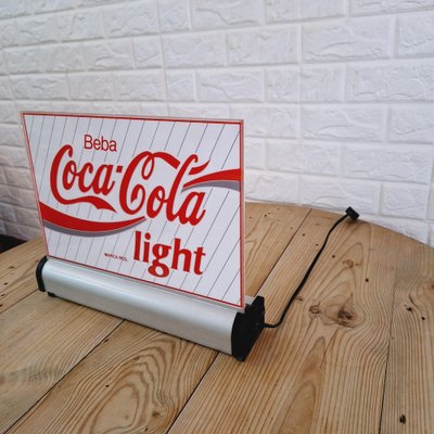 Coca Cola Light Luminous Advertising Sign, 1980s-FRB-1789670