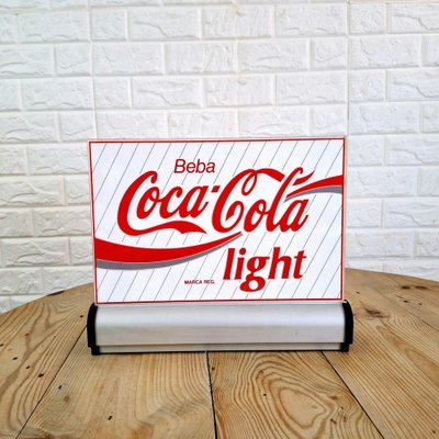 Coca Cola Light Luminous Advertising Sign, 1980s-FRB-1789670