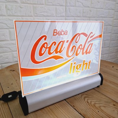 Coca Cola Light Luminous Advertising Sign, 1980s-FRB-1789670