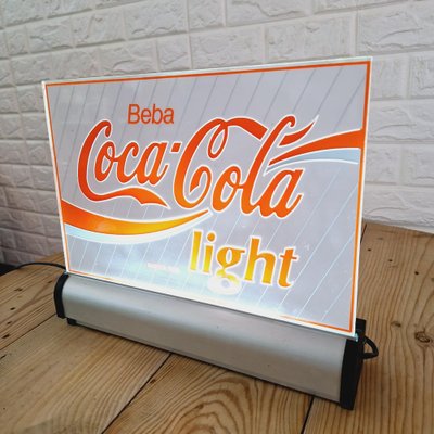 Coca Cola Light Luminous Advertising Sign, 1980s-FRB-1789670