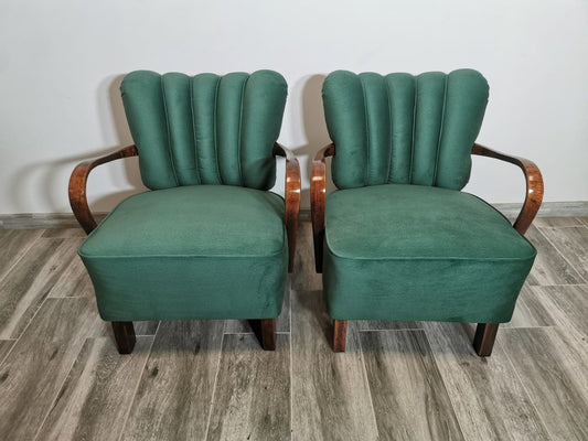 Cocktail Armchairs by Jindřich Halabala, 1950s, Set of 2