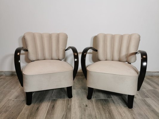 Cocktail Armchairs by Jindřich Halabala, 1950s, Set of 2-QJA-1741483