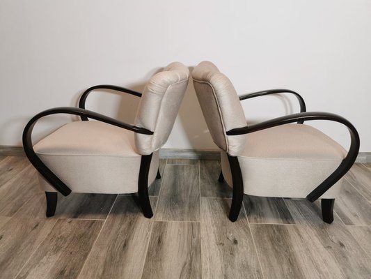 Cocktail Armchairs by Jindřich Halabala, 1950s, Set of 2-QJA-1741483