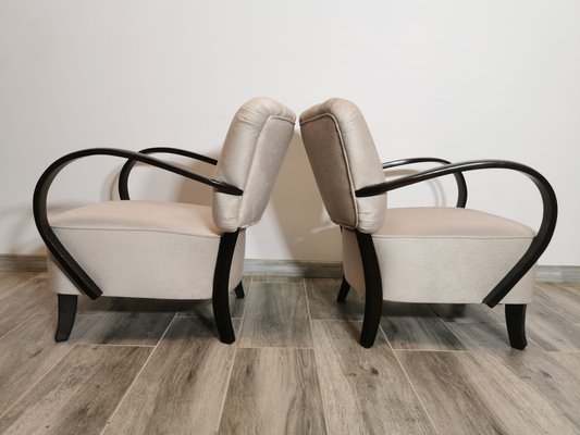 Cocktail Armchairs by Jindřich Halabala, 1950s, Set of 2-QJA-1741483