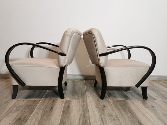 Cocktail Armchairs by Jindřich Halabala, 1950s, Set of 2-QJA-1741483