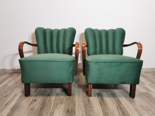 Cocktail Armchairs by Jindřich Halabala, 1950s, Set of 2-QJA-1731768