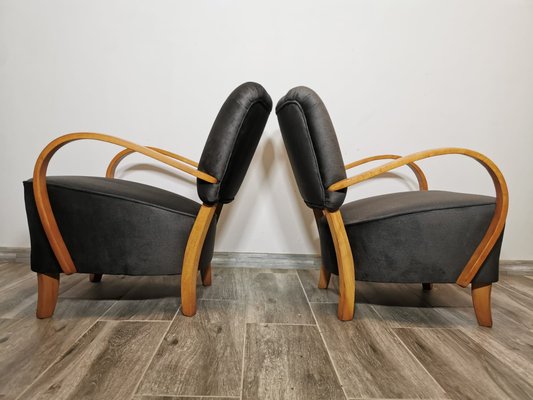 Cocktail Armchairs by Jindřich Halabala, 1950s, Set of 2-QJA-1730488