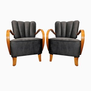 Cocktail Armchairs by Jindřich Halabala, 1950s, Set of 2-QJA-1730488