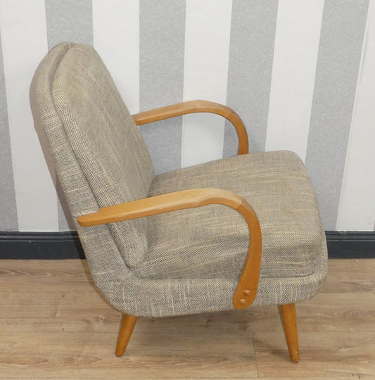 Cocktail Chairs in Mottled Gray, 1950s